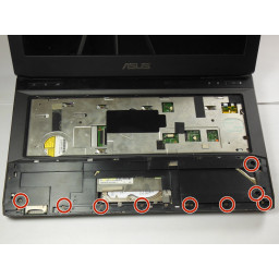 Замена нижней панели Asus G53JW-A1